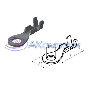 45 7373 8535-01 Наконечник кольцевой d=4,2мм, сечение 2,5-4,0мм2, Ол